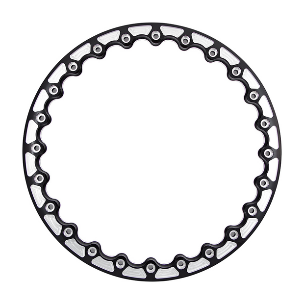 Forgestar 15" D5/6 Beadlock Ring / Gloss BLK MIL (5Q058) - 10FBLRD15GBM