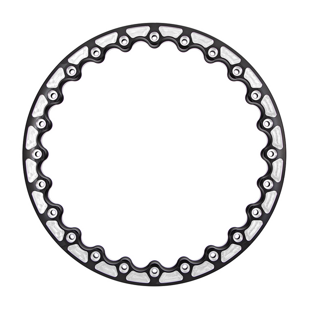 Forgestar 17" D5/6 Beadlock Ring / Gloss BLK MIL (7Q058) - 10FBLRD17GBM