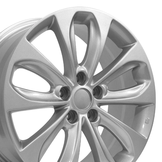 OE Wheels 18" Replica HY02 fits Hyundai 18x7.5 Silver - HY02-18075-5450-48S