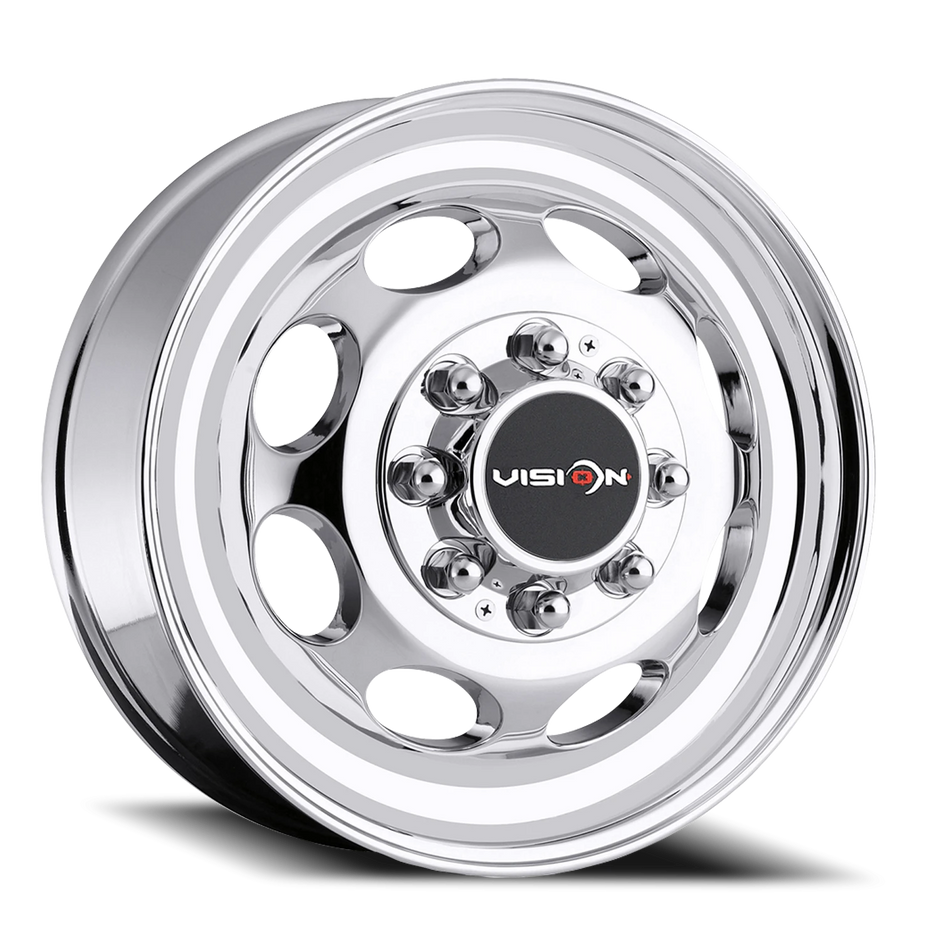 Vision Hauler 19.5x6.75 8x165.1 102mm Chrome (Fits '88 to '98 Ford/No Rivets) : 181Z9681CF125NR