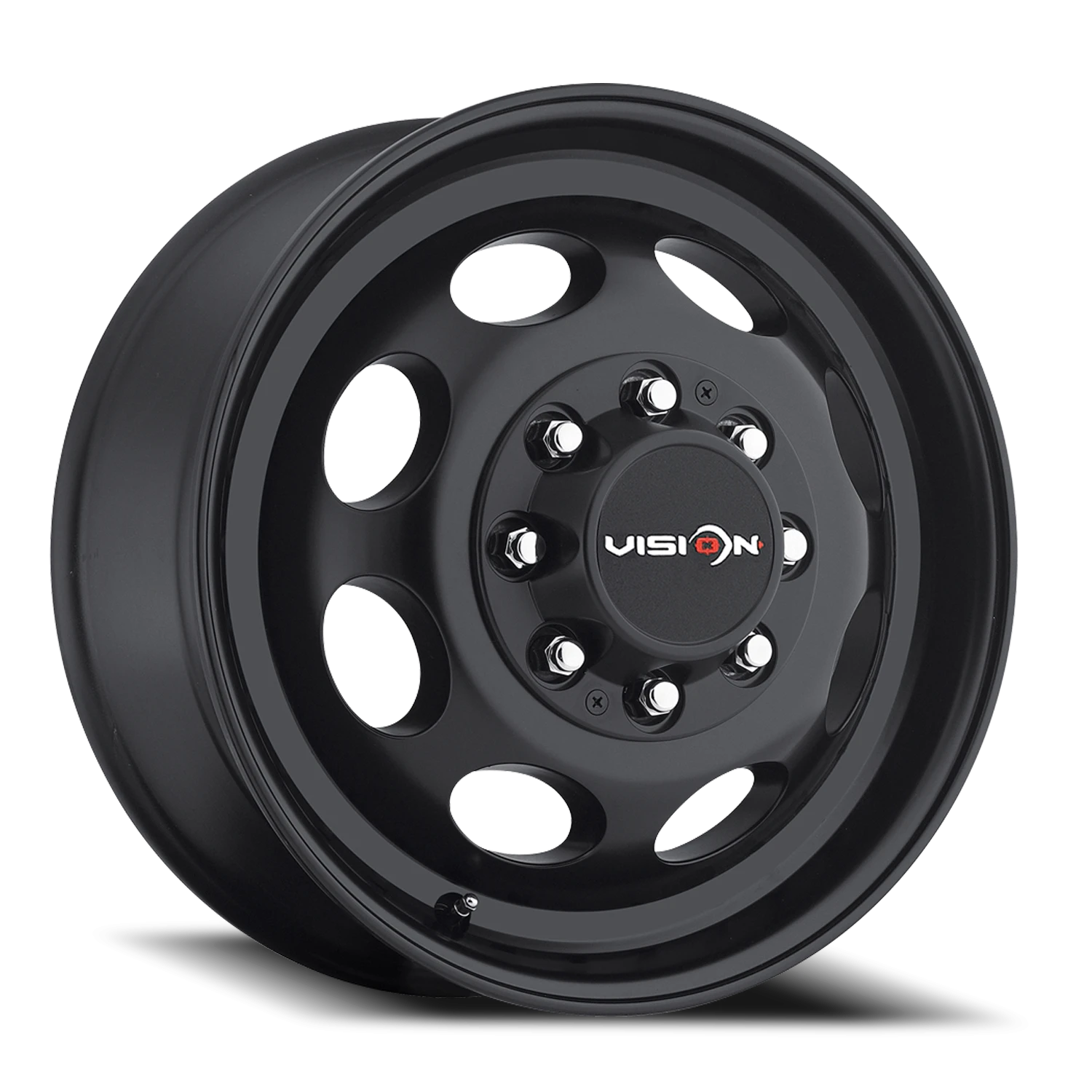 Vision Hauler 19.5x6.75 8x170 102mm Matte Black (Fits '99 to '04 Ford/No Rivets) : 181Z9670MBFNR