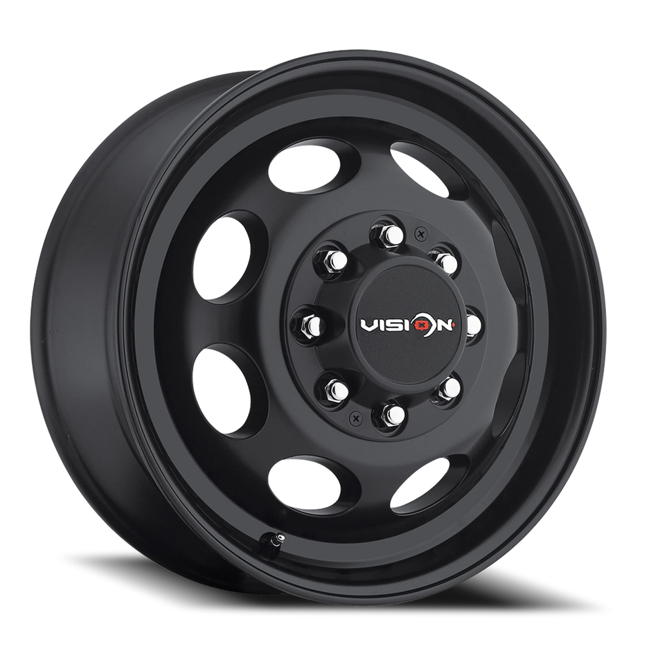 Vision Hauler 19.5x6.75 8x170 102mm Matte Black (Fits '99 to '04 Ford/No Rivets) : 181Z9670MBFNR