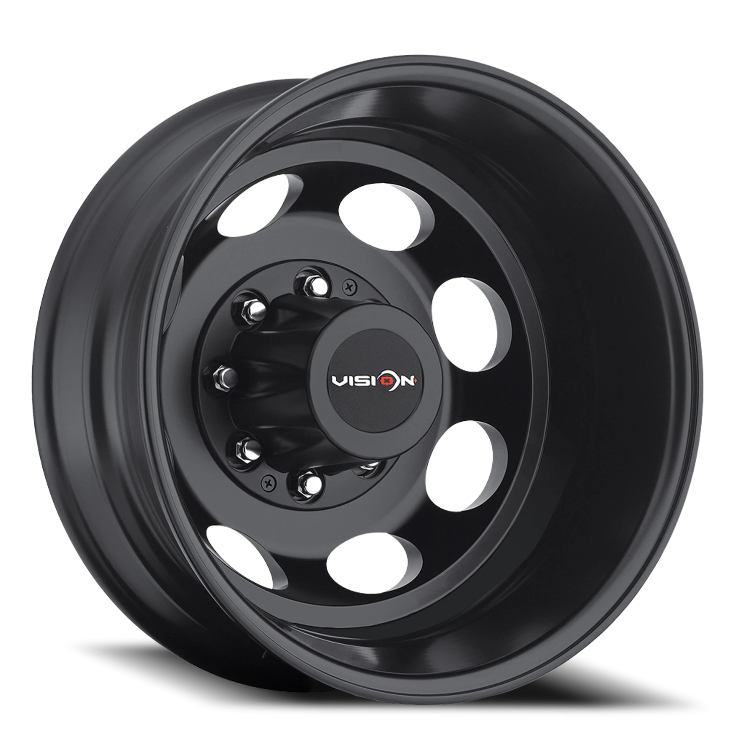 Vision Hauler 19.5x6.75 8x165.1 -143mm Matte Black (Fits All Dodge/In 2019 Dodge added 8-200pcd for Rear/No Rivets) : 181Z9681MBR121NR