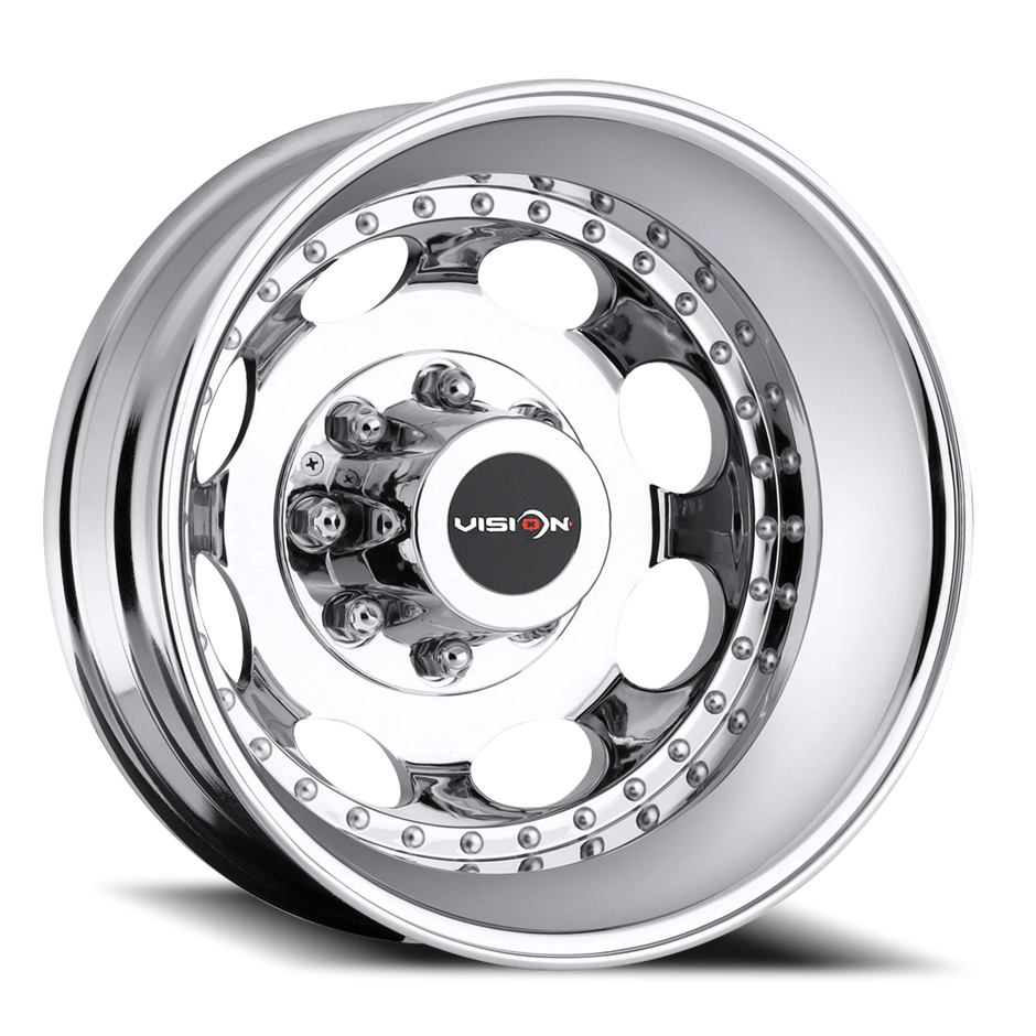 Vision Hauler 19.5x6.75 8x165.1 -143mm Chrome (Fits '88 to '98 Ford) : 181Z9681CR125