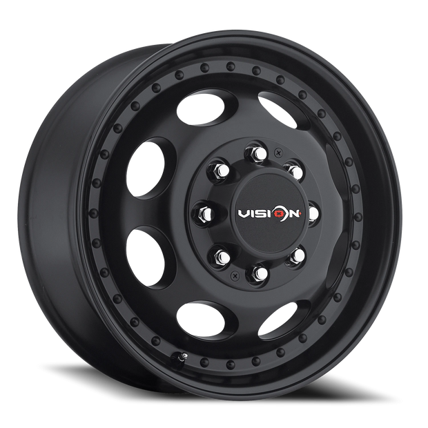 Vision Hauler 17x6.5 8x200 121.35mm Matte Black : 181Z7680MBF142