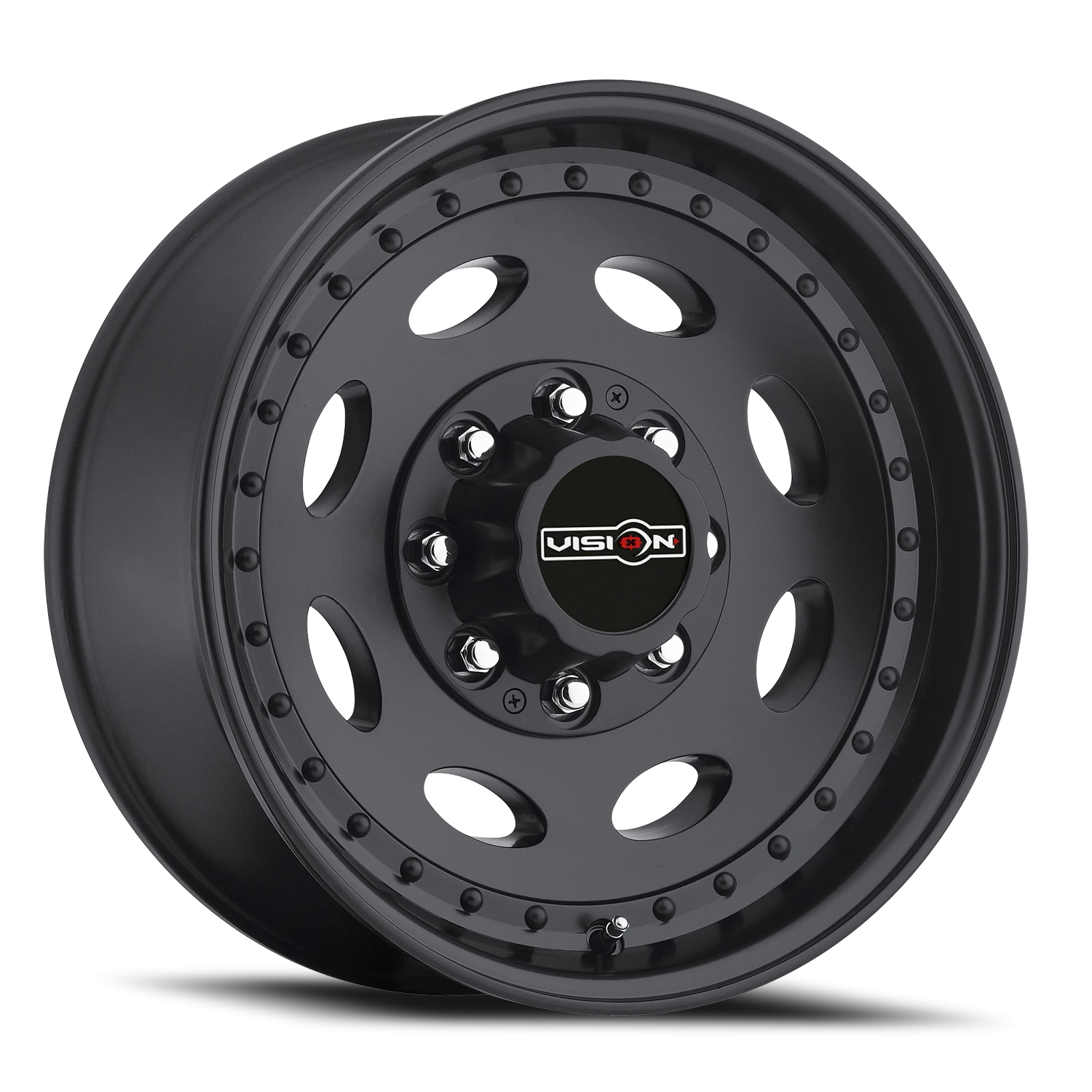 Vision Hauler 16x6 8x165.1 0mm Matte Black : 81A-6681MB0