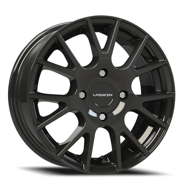 Vision Hellion 15x6.5 4x114.3 38mm Gloss Black : 18-5648GB38
