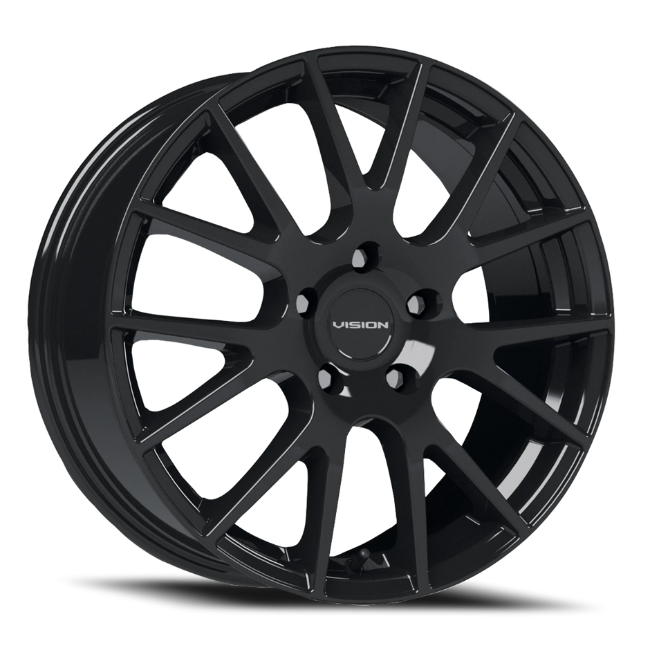 Vision Hellion 15x6.5 5x114.3 38mm Gloss Black : 18A5665GB38