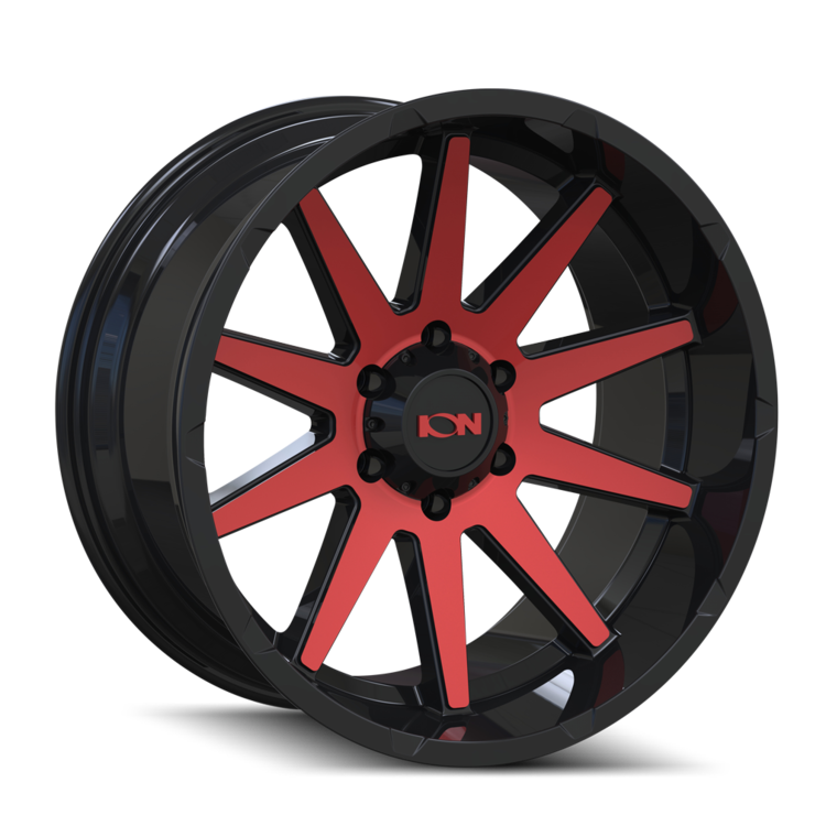 Ion 143 Gloss Black Red Machined 20x9 8-170 18mm 125.2mm - 143-2970BTR18