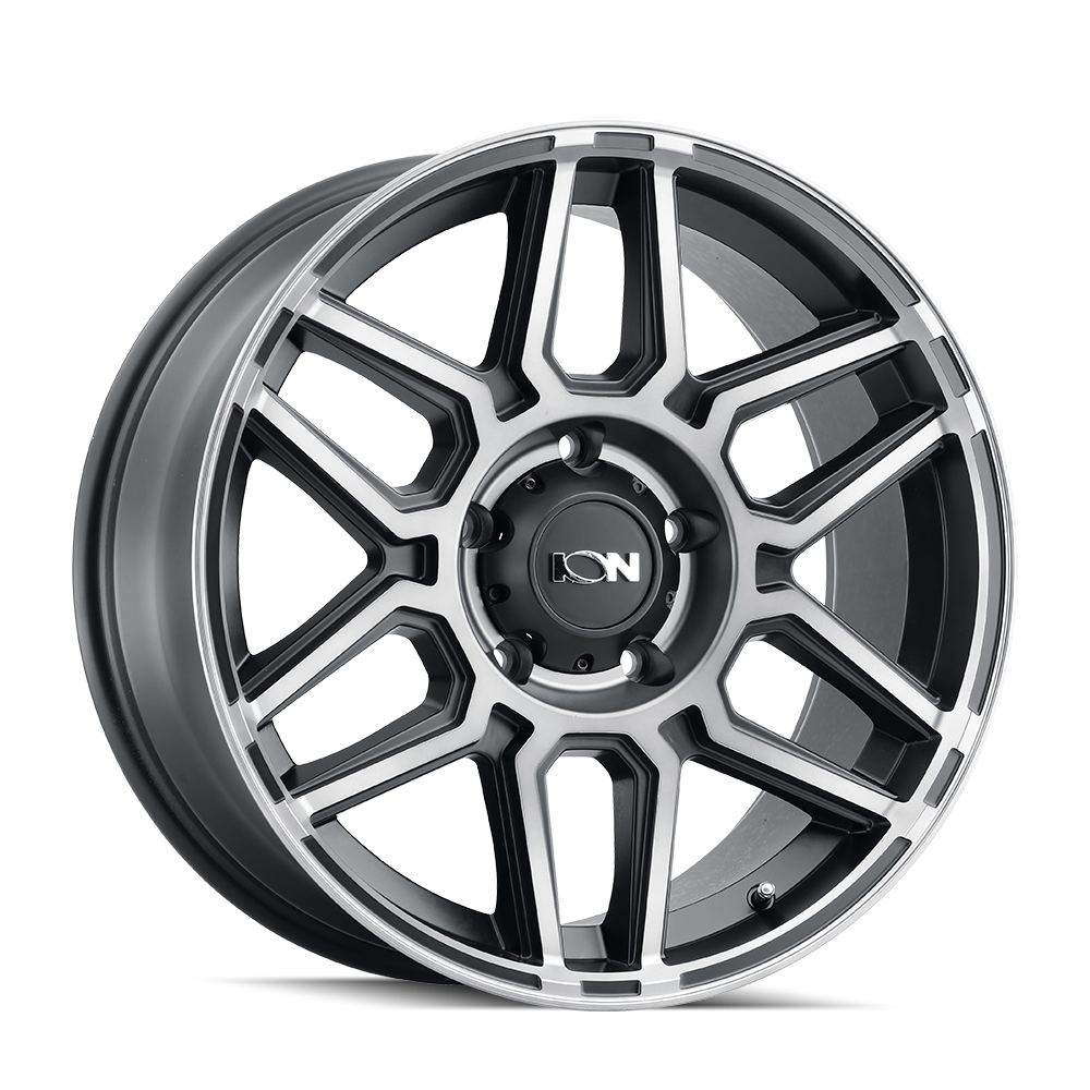 ION 146 146 MATTE BLACK W/MACHINED DART TINT 20X9 8-165.1 18MM 125.2MM