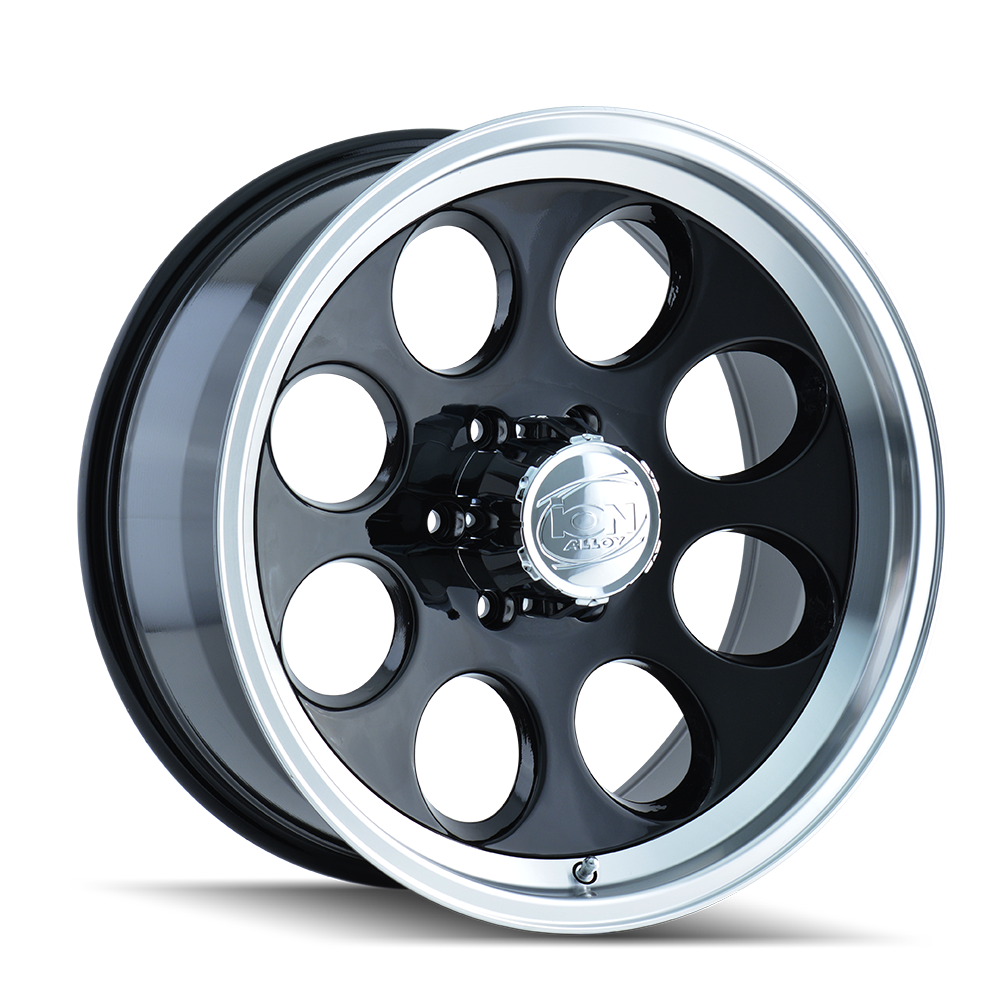 ION TYPE 171 BLACK/MACHINED LIP 18X9 8-165.1 0MM 130.8MM