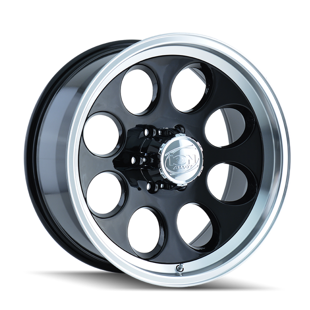 ION TYPE 171 BLACK/MACHINED LIP 15X8 5-139.7 -27MM 108MM - 171-5885B