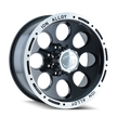 ION TYPE 174 BLACK/MACHINED LIP 16X8 5-127 -5MM 83.82MM