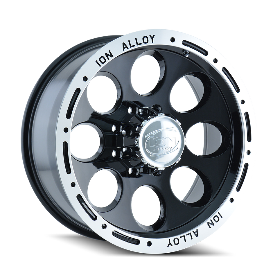 ION TYPE 174 BLACK/MACHINED LIP 15X8 5-114.3 -27MM 83.82MM