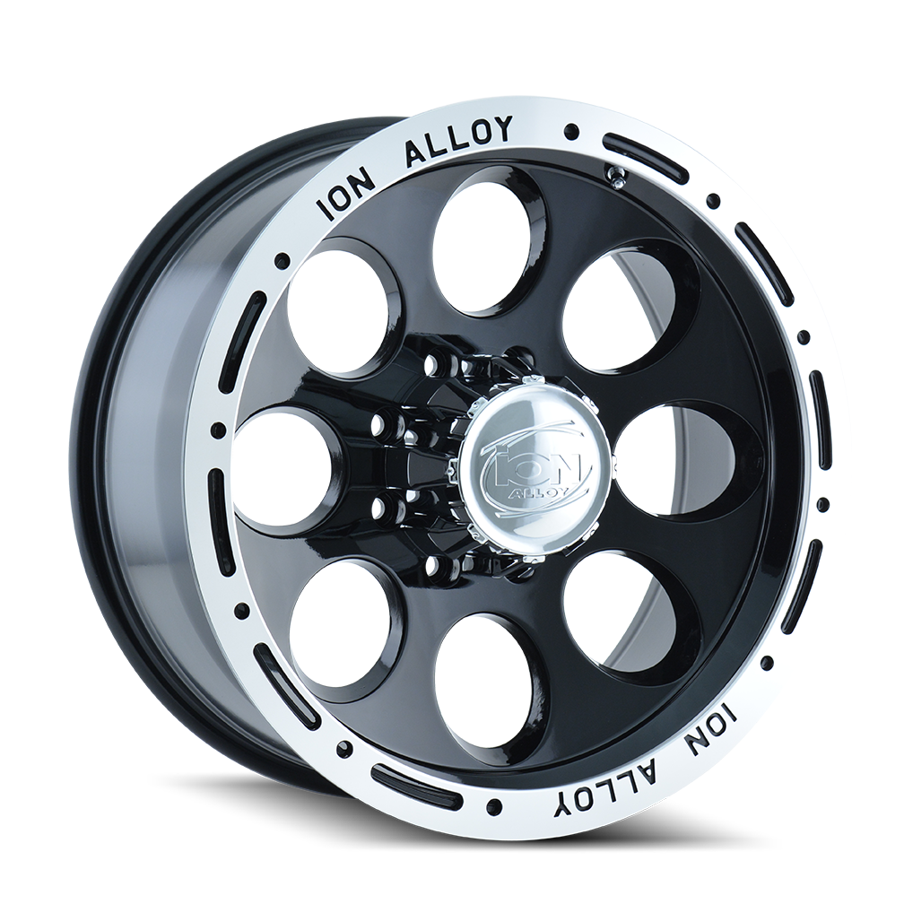 ION TYPE 174 BLACK/MACHINED LIP 15X10 5-114.3 -38MM 83.82MM