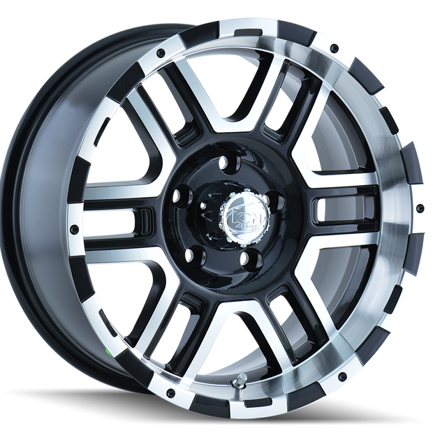 ION TYPE 179 BLACK/MACHINED FACE/MACHINED LIP 17X8 6-127 10MM 78.3MM