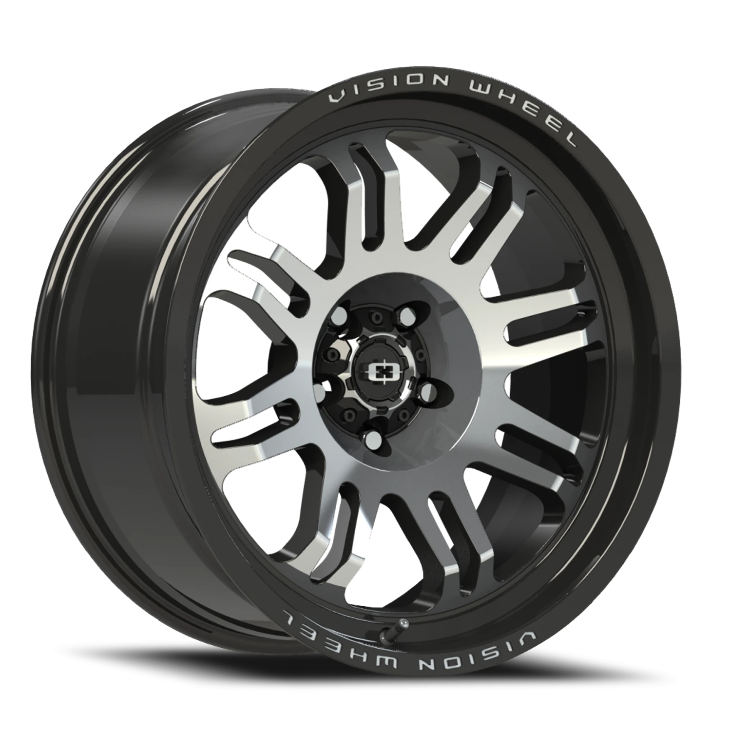 Vision Inferno 17x8.5 5x150 0mm Gloss Black Machined Face : 409-7850GBMF0