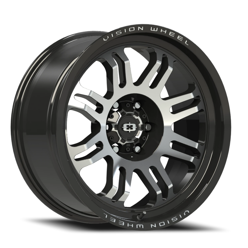 Vision Inferno 17x9 6x114.3 12mm Gloss Black Machined Face : 409-7986GBMF12