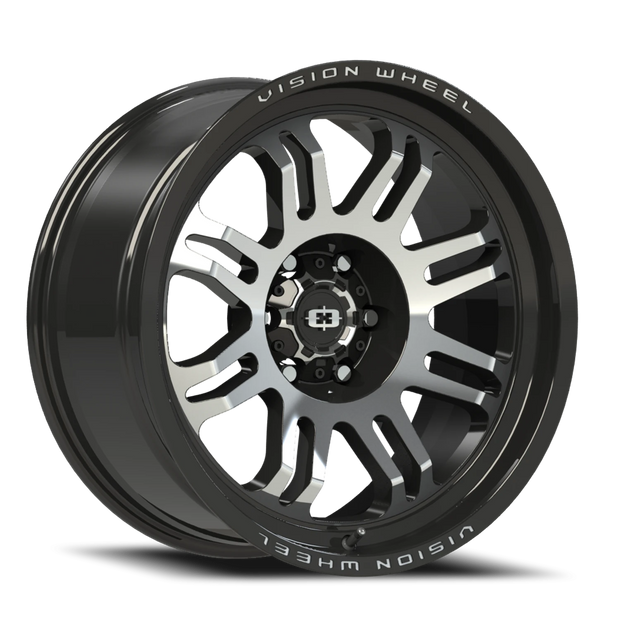 Vision Inferno 20x9.5 6x139.7 -18mm Gloss Black Machined Face : 409-29583GBMF-18