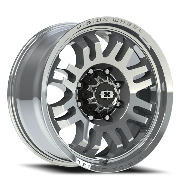 Vision Inferno 20x9.5 8x165.1 12mm Milled Machine Face : 409-29581MMF12