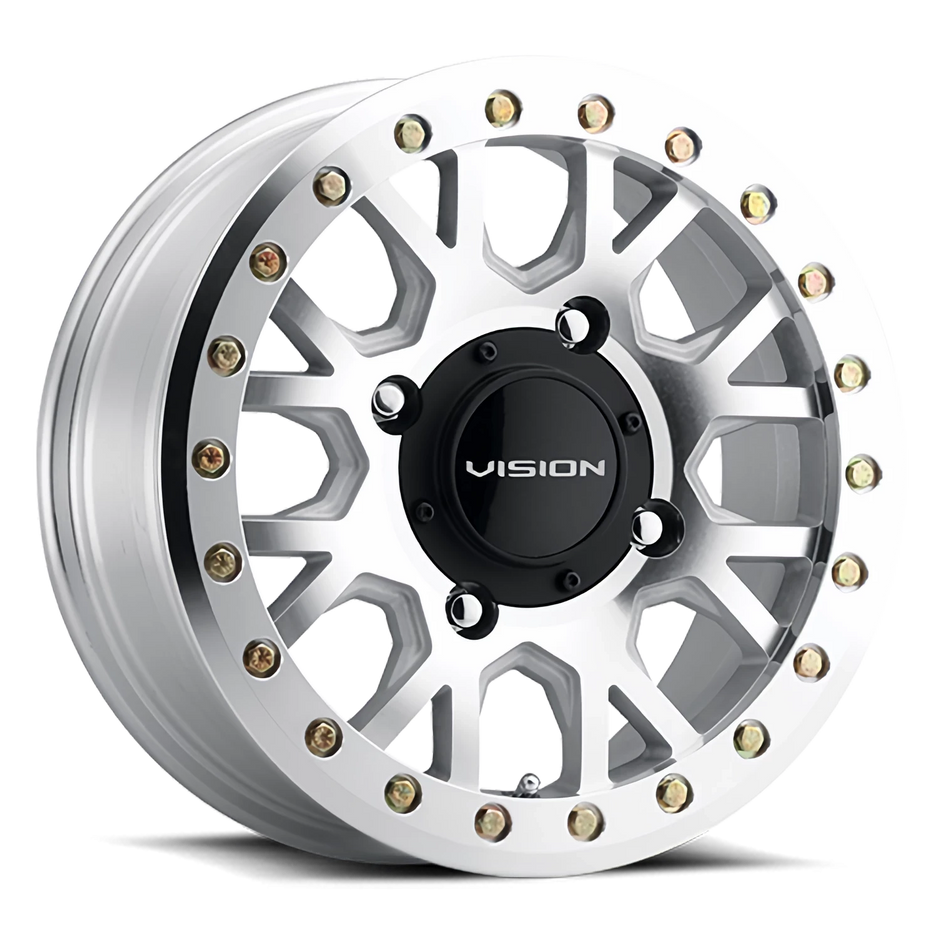 Vision Invader 15x6 4x110 38mm Machined (No Clear Coat) : GV8BLB156110ACM48NCC