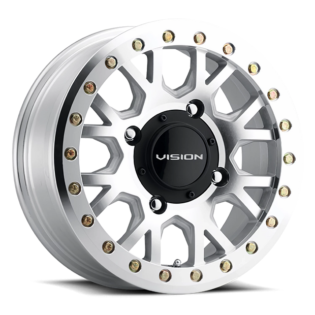 Vision Invader 15x6 4x110 38mm Machined (No Clear Coat) : GV8BL156110ACMF48NCC