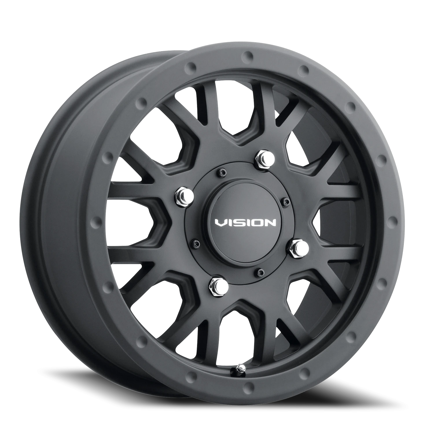 Vision Invader 15x6 4x136 38mm Satin Black : GV8A156136SB48