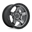 Fuel 1PC D698 Kicker 17x9 5x127 MT-GNMTL-BBR - D69817907545