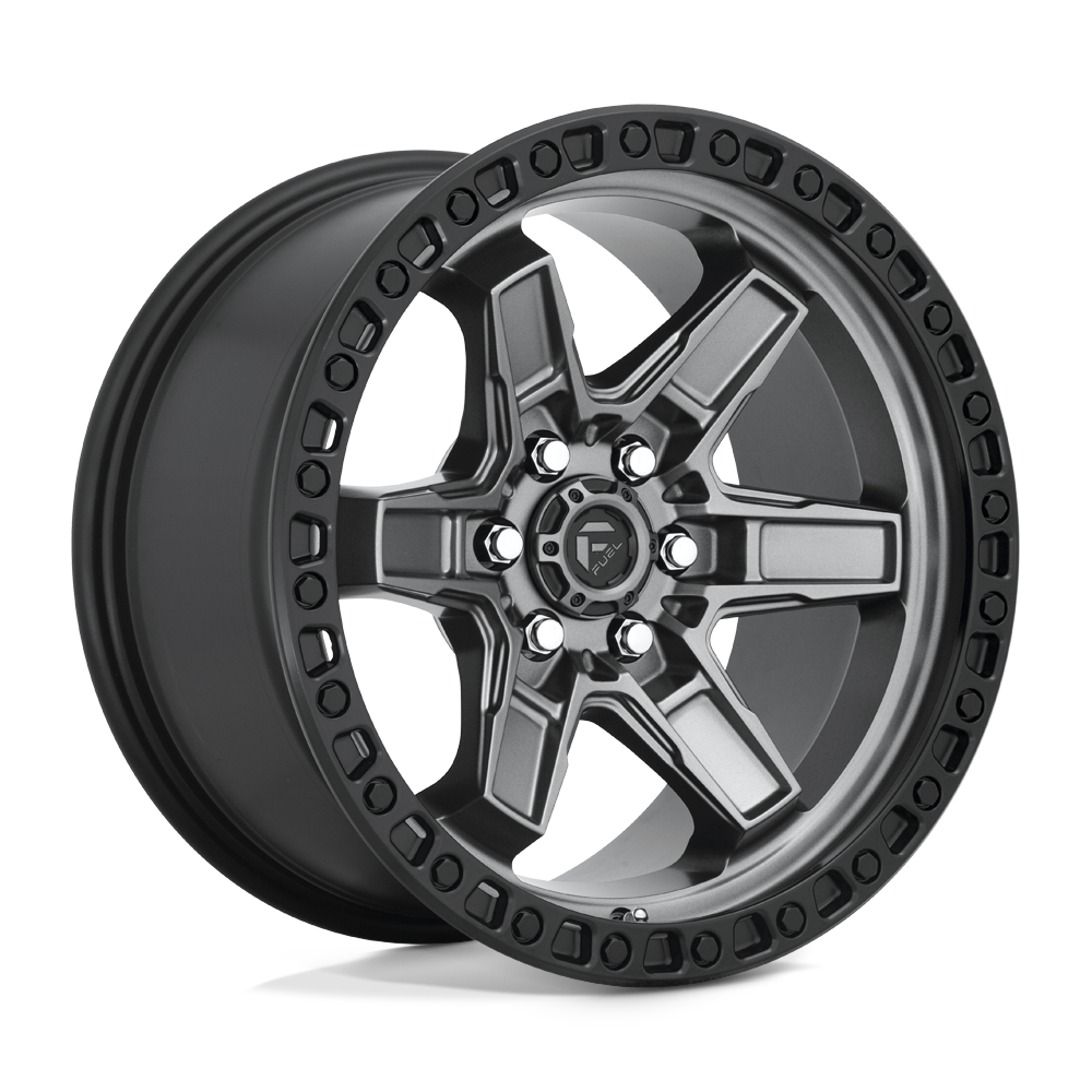 Fuel 1PC D698 Kicker 17x9 6x114.3 MT-GNMTL-BBR - D69817908755