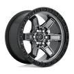 Fuel 1PC D698 Kicker 17x9 6x114.3 MT-GNMTL-BBR - D69817908755