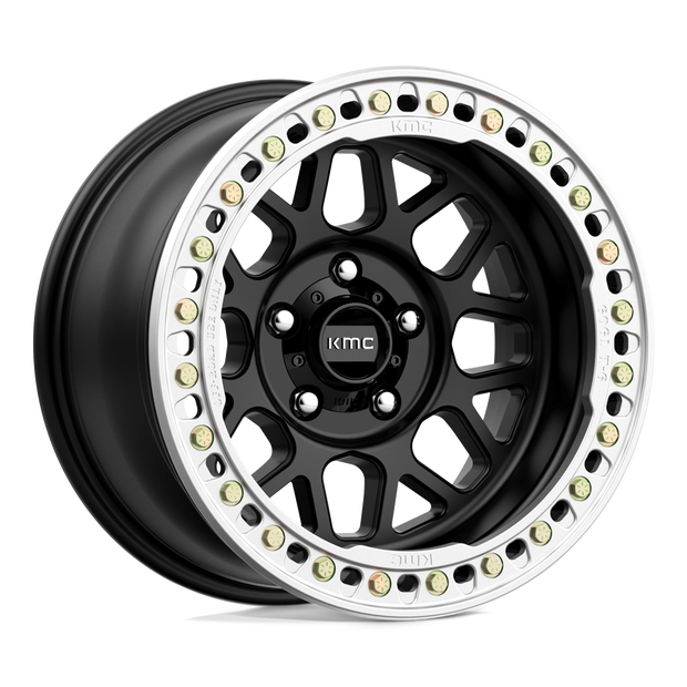KMC KM235 Grenade Crawl Beadlock 17x9 5x127 S-BLK - KM23579050738N
