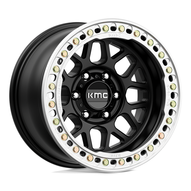 KMC KM235 Grenade Crawl Beadlock 17x9 6x139.7 S-BLK - KM23579060738N