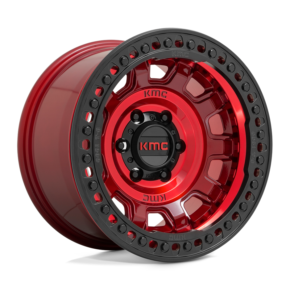KMC KM236 Tank Beadlock 17x9 6x139.7 GL-RED - KM23679060938N
