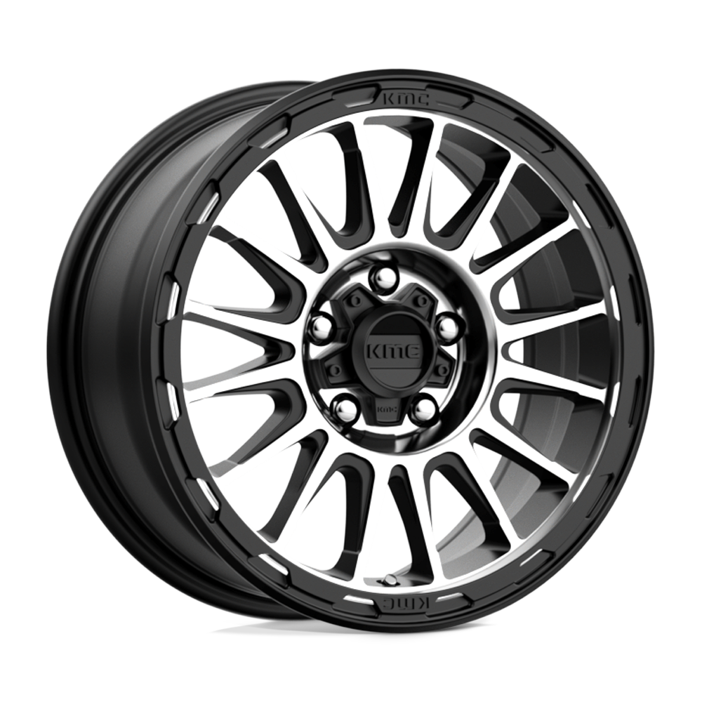 KMC KM542 Impact 16x8 5x150 S-BLK MACH - KM54268058500