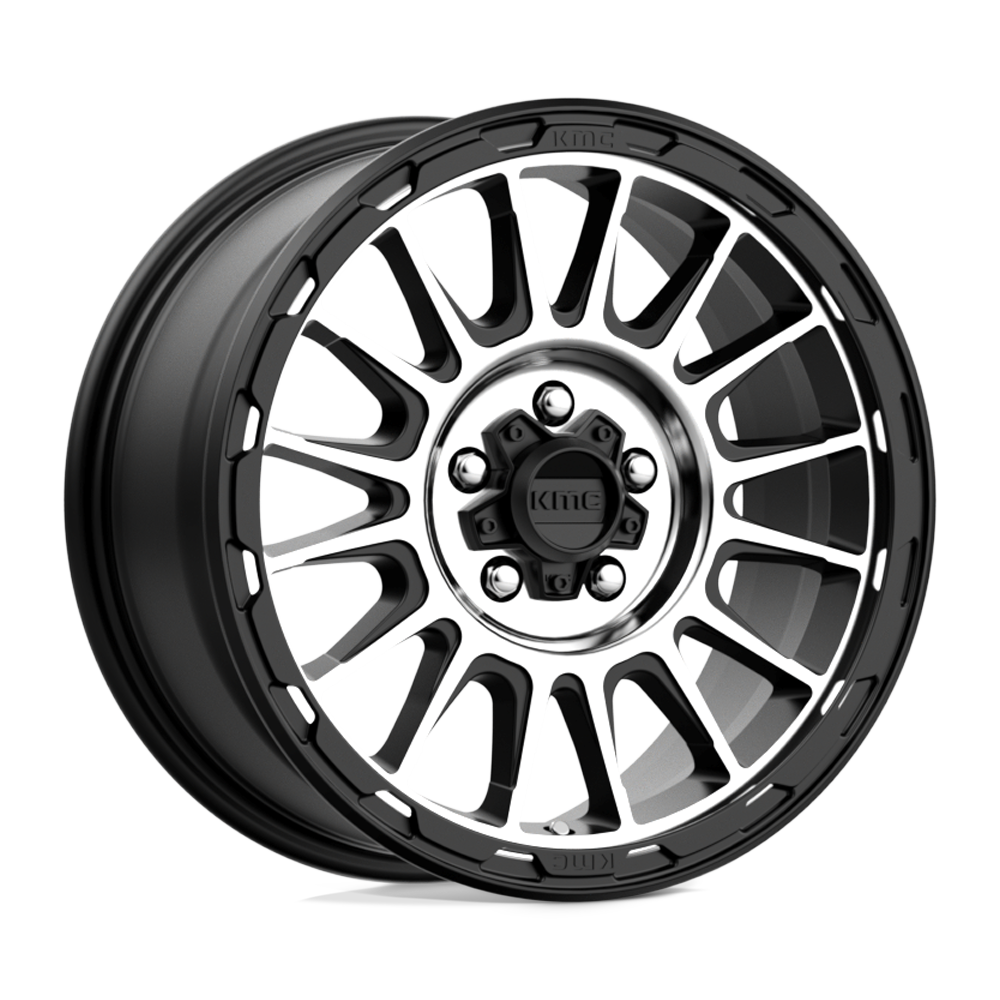 KMC KM542 Impact 17x8 5x114.3 S-BLK MACH - KM54278012535