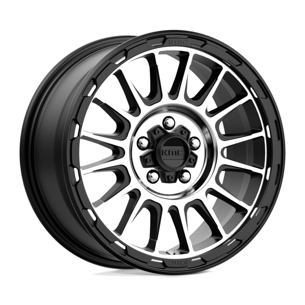 KMC KM542 Impact 17x8 5x114.3 S-BLK MACH - KM54278012535