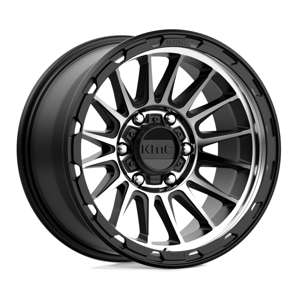 KMC KM542 Impact 17x9 6x139.7 S-BLK MACH - KM54279068512N