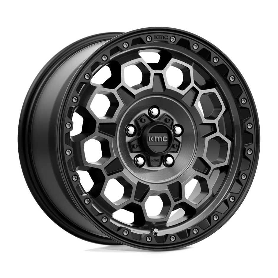 KMC KM545 Trek 17x8 5x114.3 S-BLK GTCC - KM54578012435