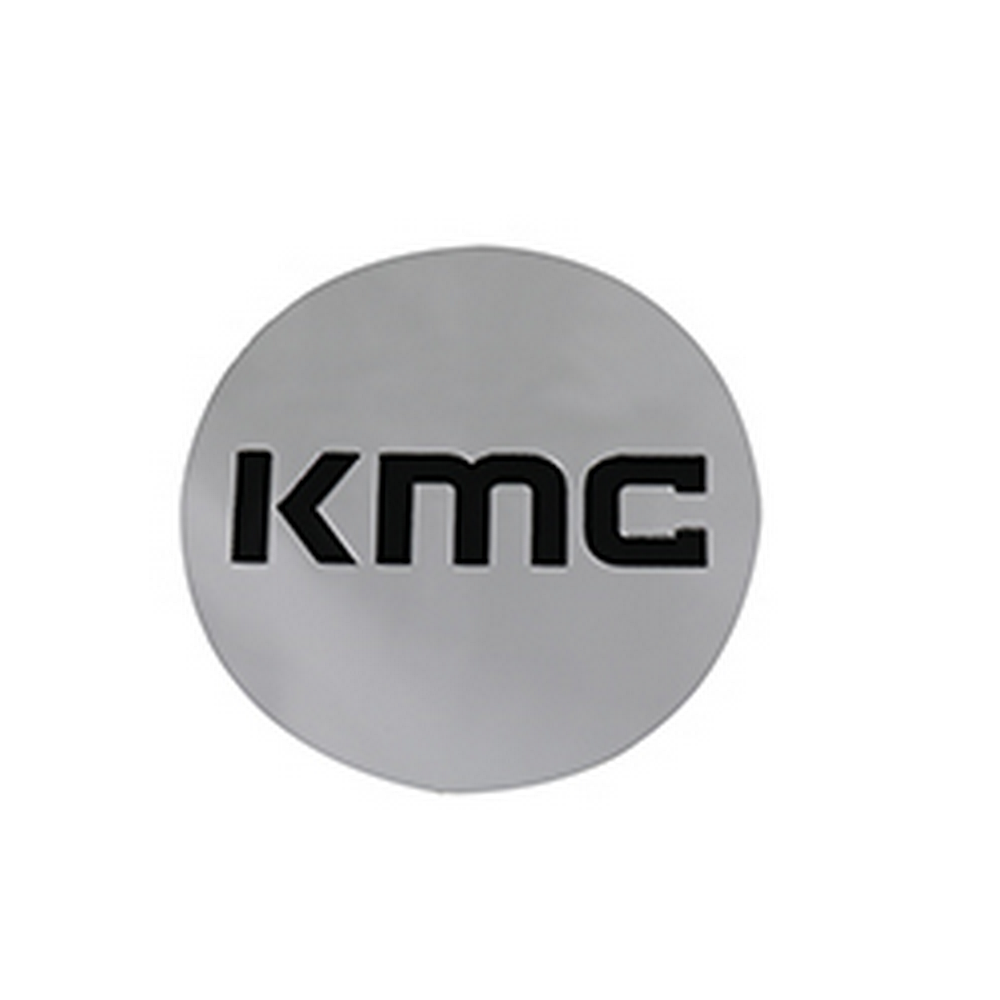 KM704 CAP SNAP IN - CHROME BLACK LOGO - KM704CAPB-CH