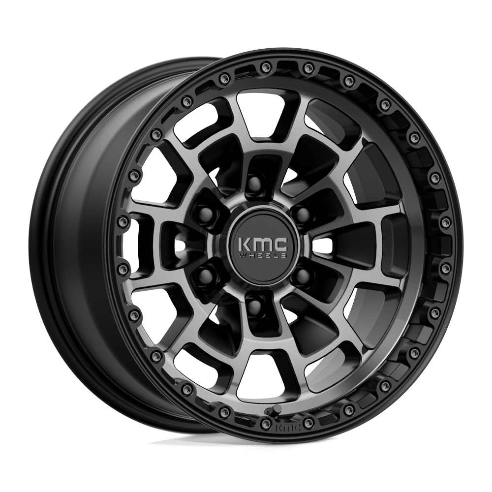 KMC KM718 Summit 16x8 6x139.7 S-BLK GTCC - KM71868068400