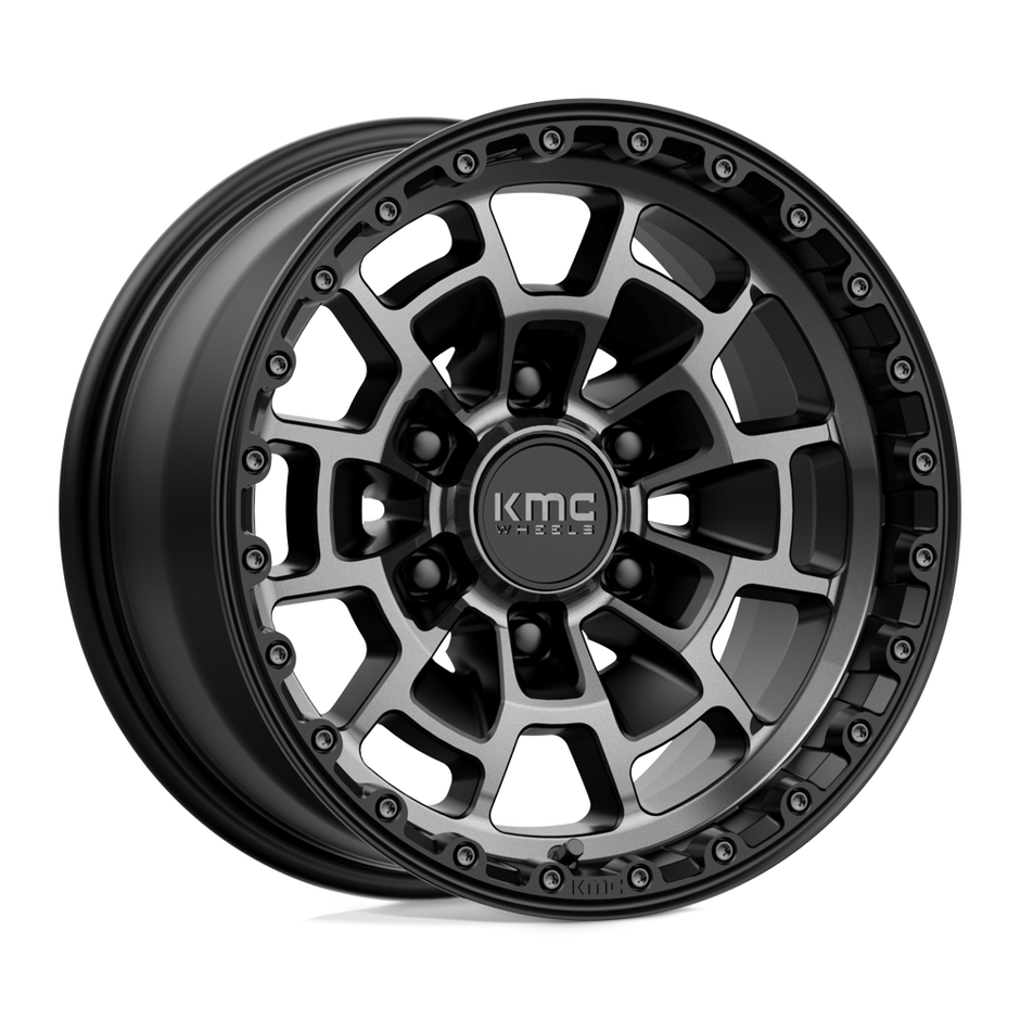 KMC KM718 Summit 16x8 6x139.7 S-BLK GTCC - KM71868068400
