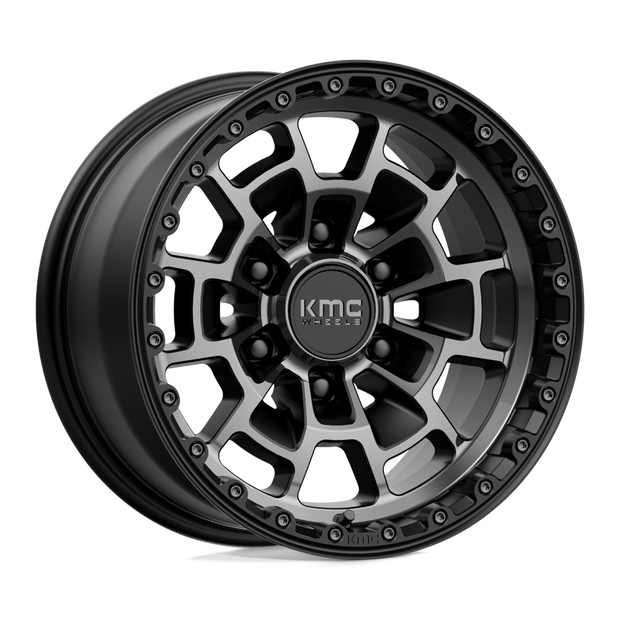 KMC KM718 Summit 16x8 6x139.7 S-BLK GTCC - KM71868068400