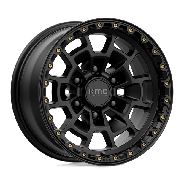 KMC KM718 Summit 16x8 6x120 S-BLK - KM71868077700