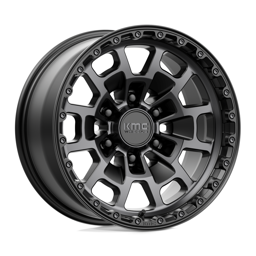 KMC KM718 Summit 17x8.5 6x139.7 S-BLK GTCC - KM71878568400