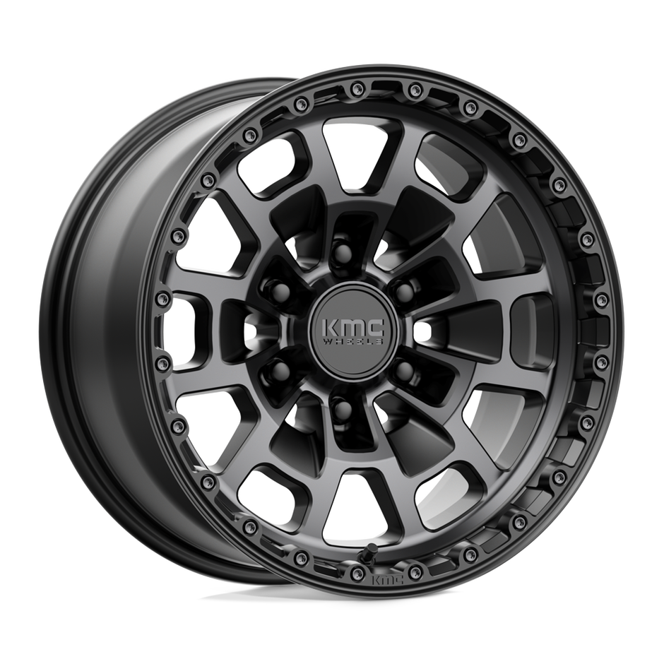 KMC KM718 Summit 17x8.5 6x139.7 S-BLK GTCC - KM71878568400