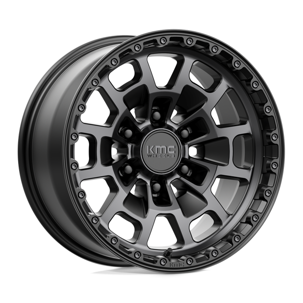 KMC KM718 Summit 17x8.5 6x139.7 S-BLK GTCC - KM71878568400