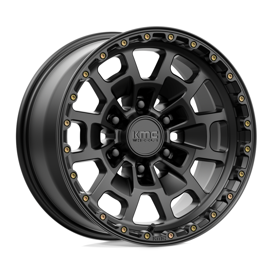 KMC KM718 Summit 17x8.5 6x135 S-BLK - KM71878563700