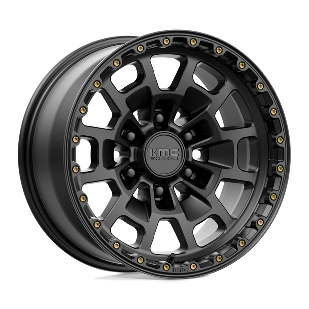 KMC KM718 Summit 17x8.5 6x135 S-BLK - KM71878563700