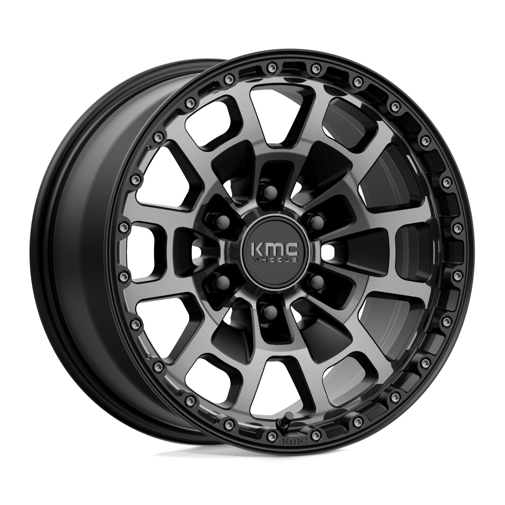 KMC KM718 Summit 17x8.5 6x139.7 S-BLK GTCC - KM71878568418