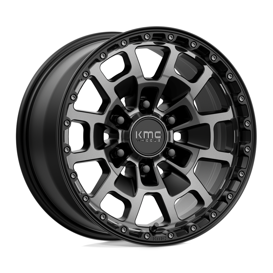 KMC KM718 Summit 17x8.5 6x139.7 S-BLK GTCC - KM71878568418